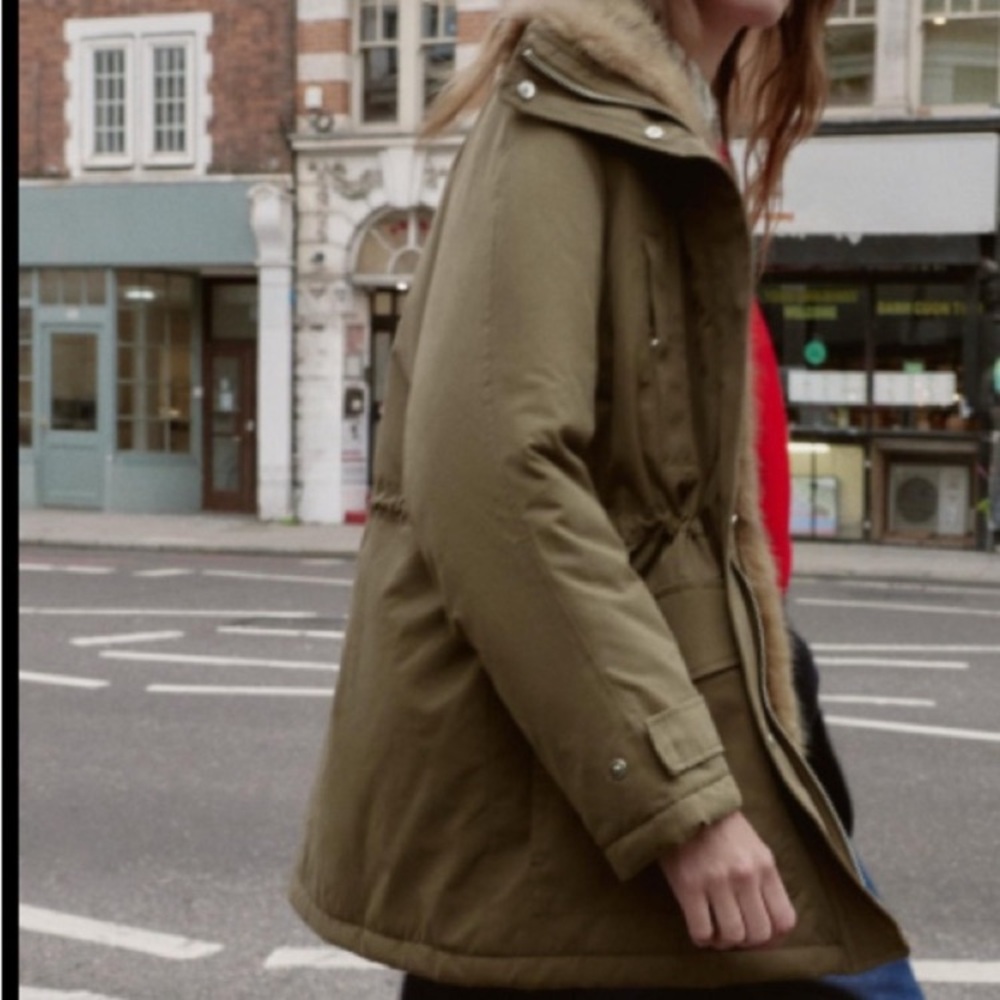 Zara TRF Khaki Utility Jacket